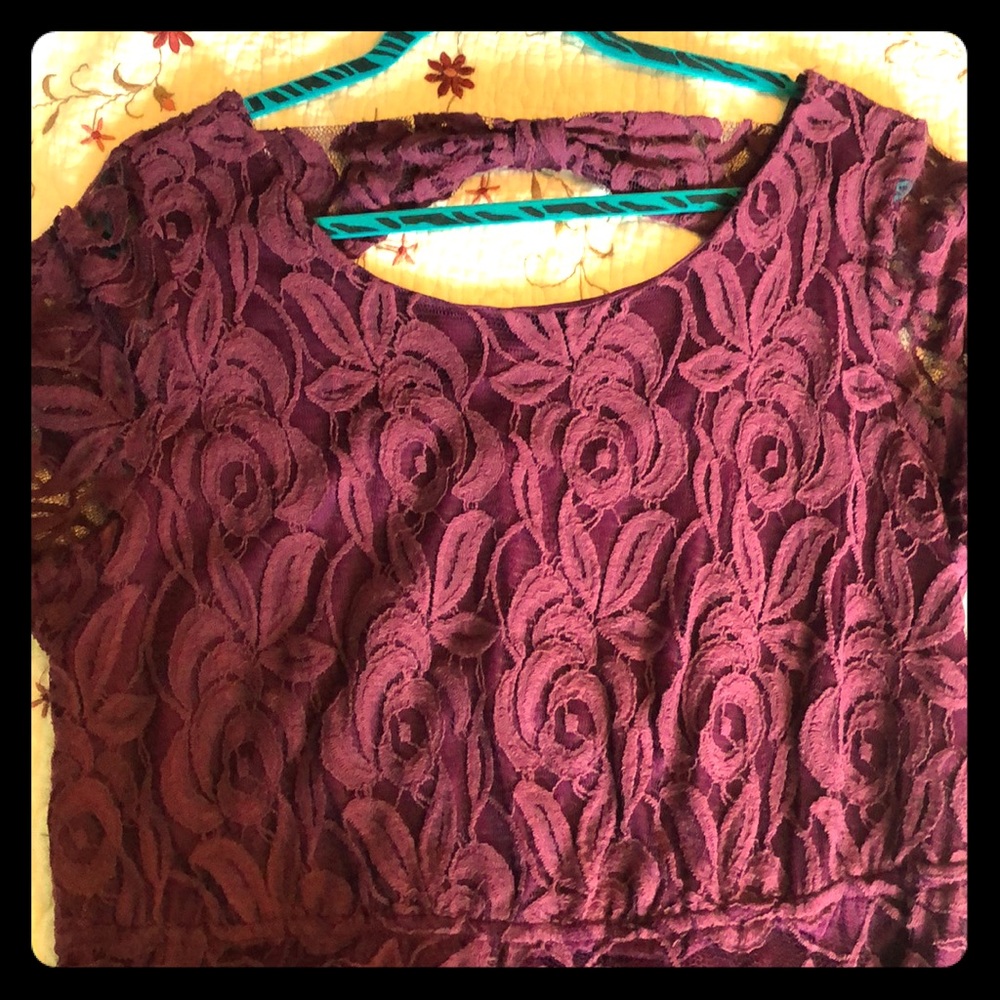 Deep Purple Lace dress. In GREAT condition!